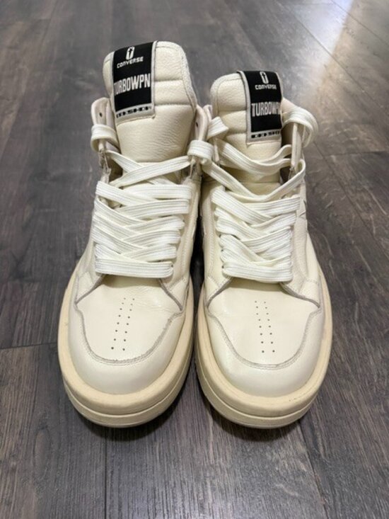 Converse x Rick Owens Drkshdw turbowpm Black Cloud Cream 172342C Mens Size 11 main image 12